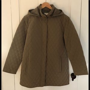 Garnet Hill Quilted Car Coat